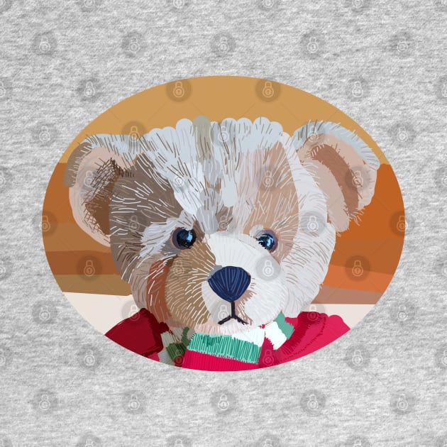 Teddy Bear Portrait by ellenhenryart